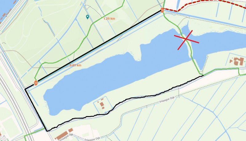 Omleiding Westhoffplas