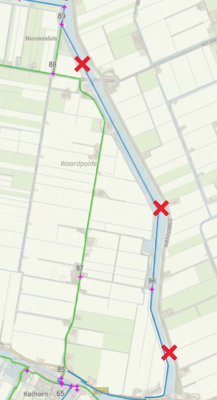 Omleiding Nieuwe Sluis Kolhorn